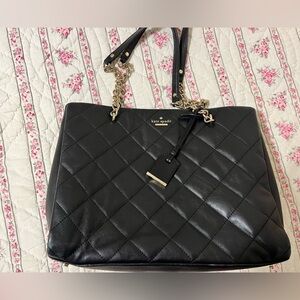 Kate Spade Black Quilted Shoulder Bag